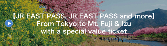 【JR EAST PASS, JR EAST PASS and more】From Tokyo to Mt. Fuji & Izu with a special value ticket